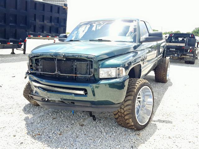 1B7KF2362YJ149311 - 2000 DODGE RAM 2500 GREEN photo 2