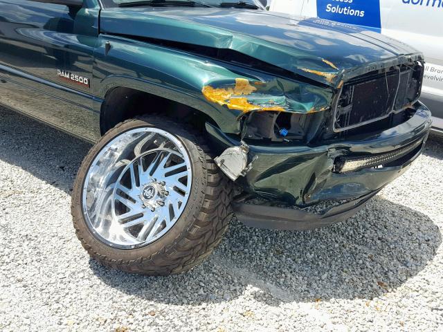 1B7KF2362YJ149311 - 2000 DODGE RAM 2500 GREEN photo 9