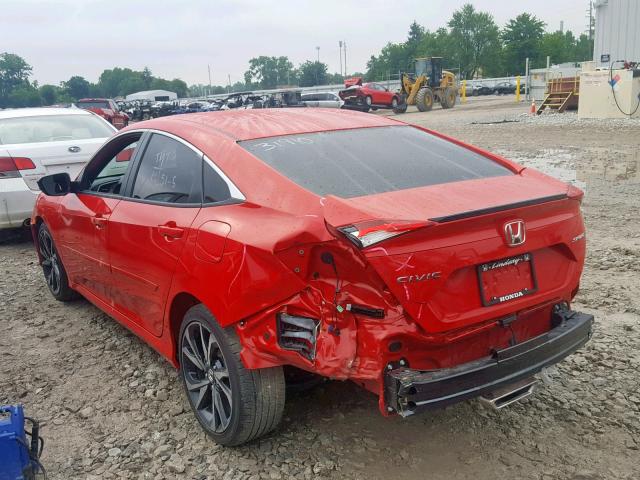 2HGFC2F88KH536012 - 2019 HONDA CIVIC SPOR RED photo 3