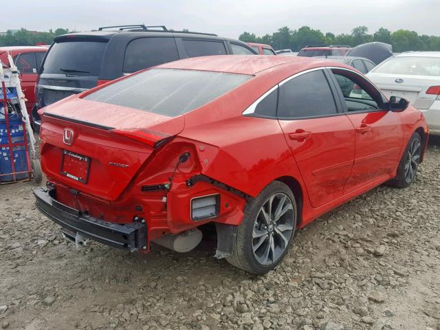 2HGFC2F88KH536012 - 2019 HONDA CIVIC SPOR RED photo 4