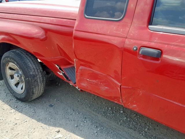 1FTYR14V72PB52386 - 2002 FORD RANGER SUP RED photo 9