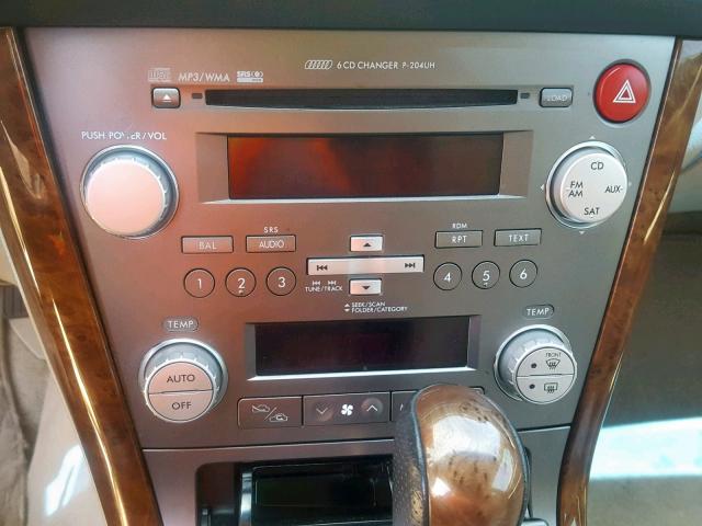 4S4BP63C674306258 - 2007 SUBARU LEGACY OUT SILVER photo 9