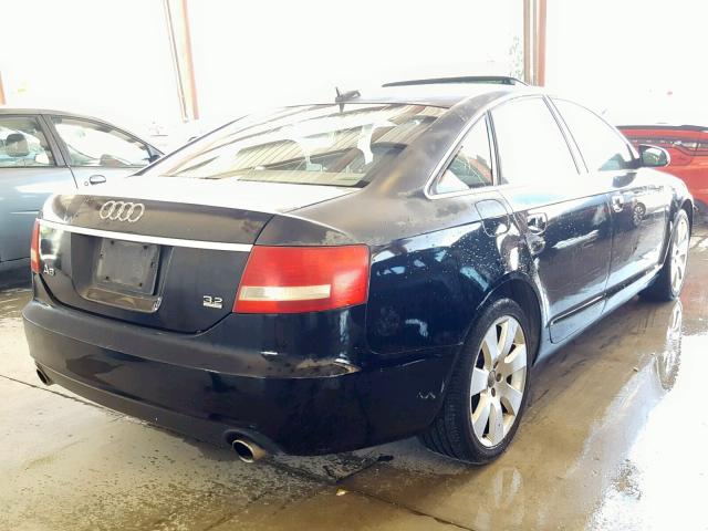 WAUDG74F56N063043 - 2006 AUDI A6 3.2 QUA BLACK photo 4