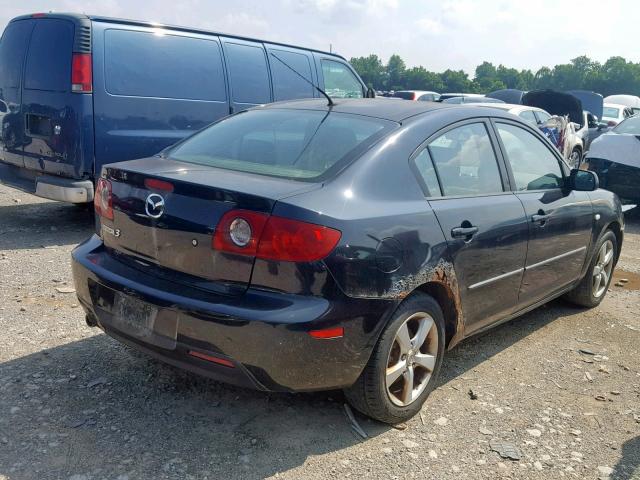 JM1BK12F161444761 - 2006 MAZDA 3 I BLACK photo 4