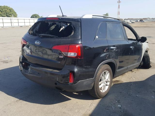 5XYKT4A67EG429731 - 2014 KIA SORENTO LX BURN photo 4