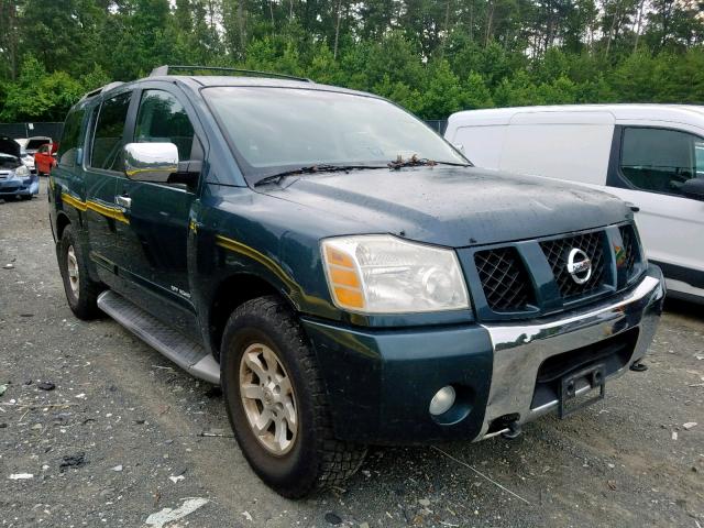 5N1AA08B04N701438 - 2004 NISSAN ARMADA SE TEAL photo 1