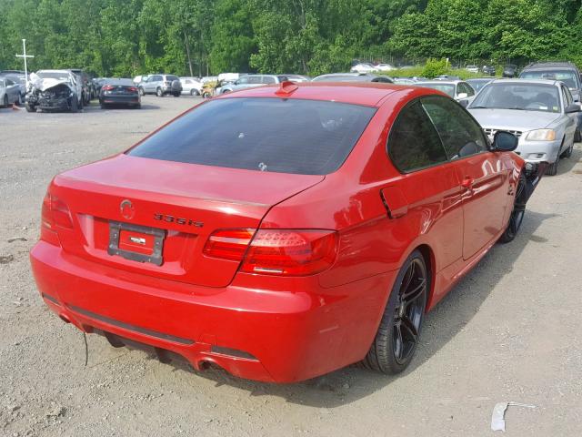 WBAKG1C52CE839993 - 2012 BMW 335 I SULE RED photo 4