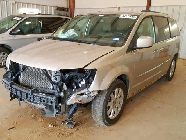 2C4RC1BG3ER403224 - 2014 CHRYSLER TOWN & COU TAN photo 2