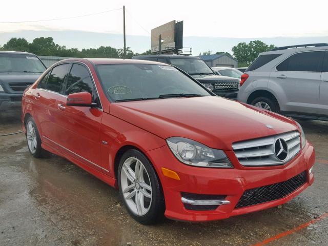 WDDGF4HB6CR216662 - 2012 MERCEDES-BENZ C 250 RED photo 1