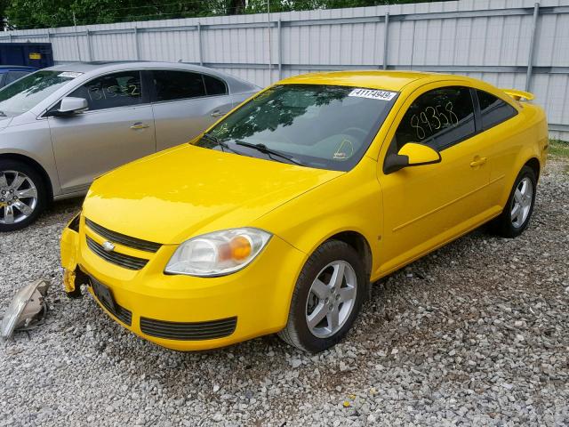 1G1AL15FX67623844 - 2006 CHEVROLET COBALT LT YELLOW photo 2