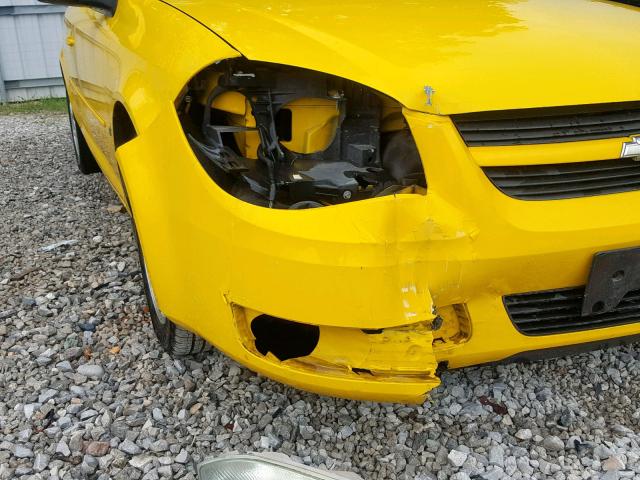 1G1AL15FX67623844 - 2006 CHEVROLET COBALT LT YELLOW photo 9