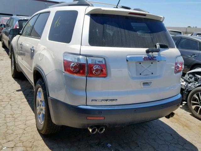 1GKKRPED8CJ267439 - 2012 GMC ACADIA SLE WHITE photo 3