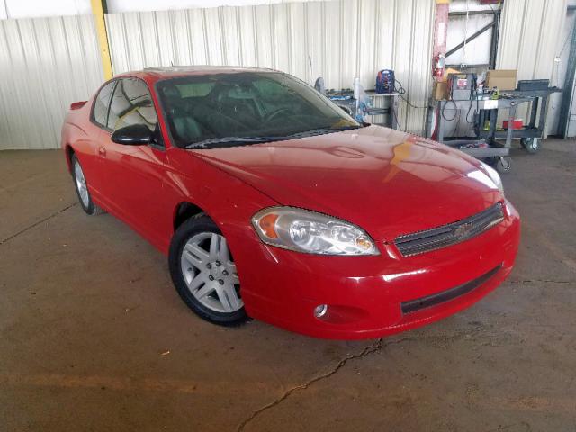 2G1WN161169342680 - 2006 CHEVROLET MONTE CARL RED photo 1