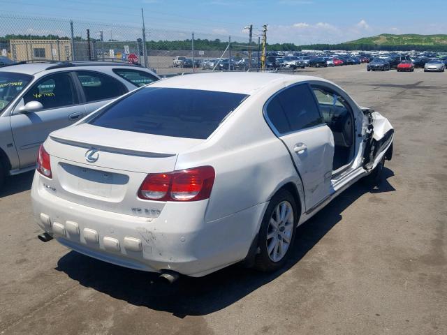 JTHCH96S960017387 - 2006 LEXUS GS 300 WHITE photo 4