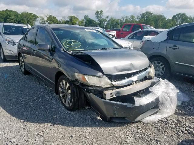 2HGFA16929H347620 - 2009 HONDA CIVIC EXL GRAY photo 1