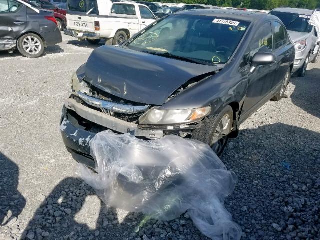 2HGFA16929H347620 - 2009 HONDA CIVIC EXL GRAY photo 2