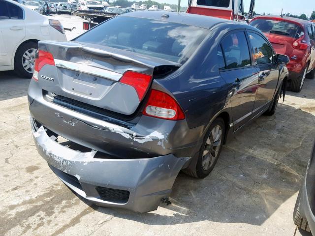 2HGFA16929H347620 - 2009 HONDA CIVIC EXL GRAY photo 4