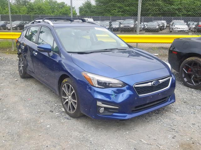 4S3GTAU64H3723130 - 2017 SUBARU IMPREZA LI BLUE photo 1