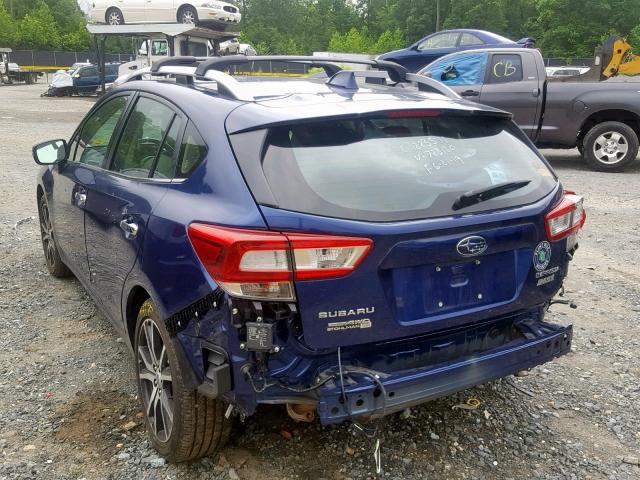 4S3GTAU64H3723130 - 2017 SUBARU IMPREZA LI BLUE photo 3