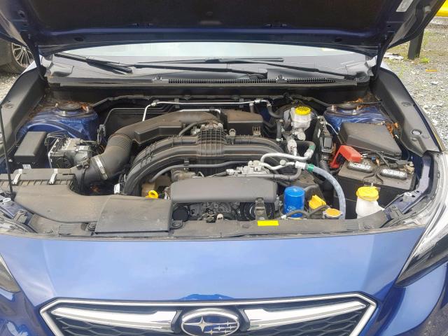 4S3GTAU64H3723130 - 2017 SUBARU IMPREZA LI BLUE photo 7