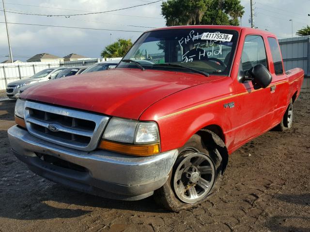 1FTYR14V2YPB62946 - 2000 FORD RANGER SUP RED photo 2