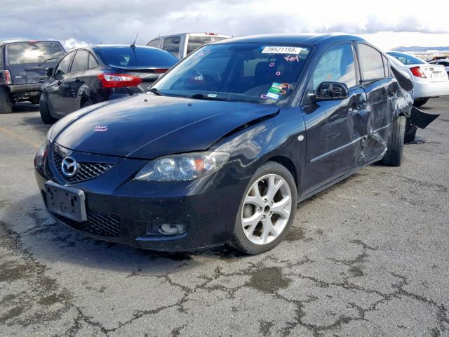 JM1BK32F481131721 - 2008 MAZDA 3 I BLACK photo 2