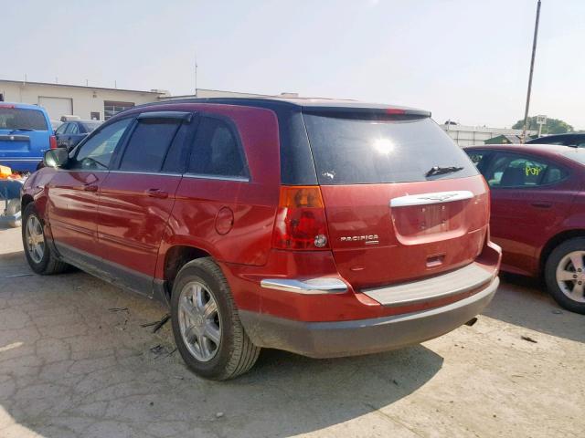 2A4GM68446R721041 - 2006 CHRYSLER PACIFICA T RED photo 3