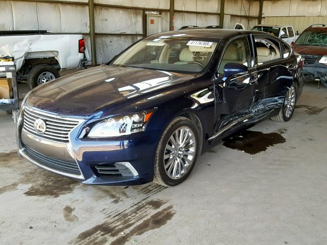 JTHDL5EFXD5004955 - 2013 LEXUS LS 460L BLUE photo 2