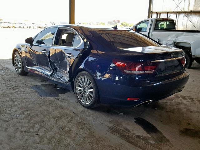 JTHDL5EFXD5004955 - 2013 LEXUS LS 460L BLUE photo 3