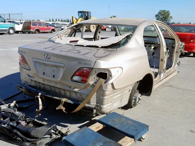 JTHBF30GX30107842 - 2003 LEXUS ES 300 BEIGE photo 4