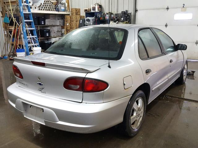 1G1JF5248Y7397212 - 2000 CHEVROLET CAVALIER L SILVER photo 4