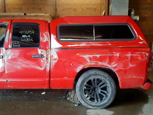 1D7HU18D75J501320 - 2005 DODGE RAM 1500 S RED photo 10