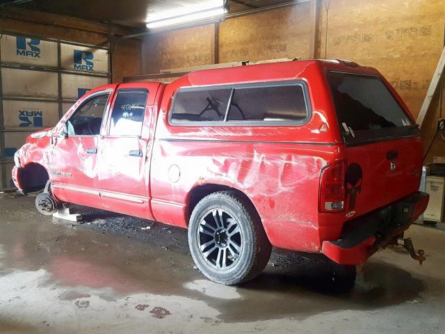 1D7HU18D75J501320 - 2005 DODGE RAM 1500 S RED photo 3