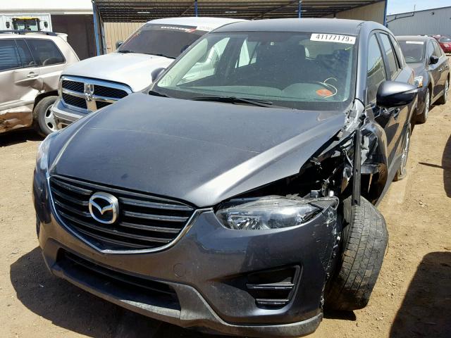 JM3KE4BY3G0841784 - 2016 MAZDA CX-5 SPORT GRAY photo 2