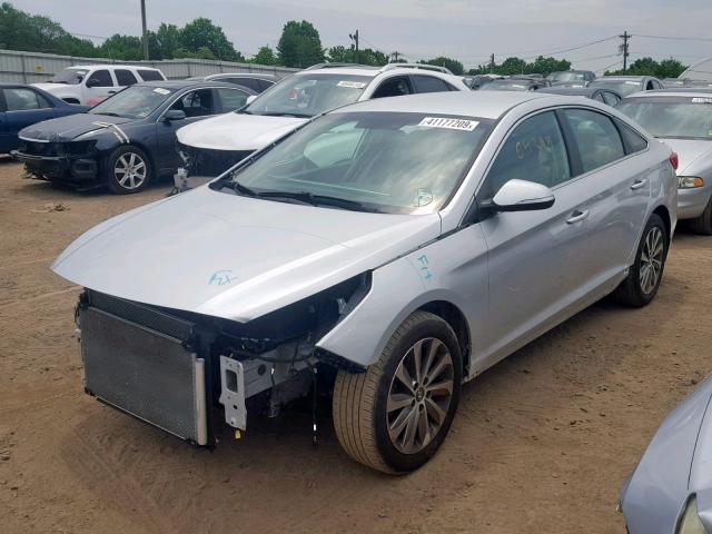 5NPE34AF9GH427343 - 2016 HYUNDAI SONATA SPO SILVER photo 2