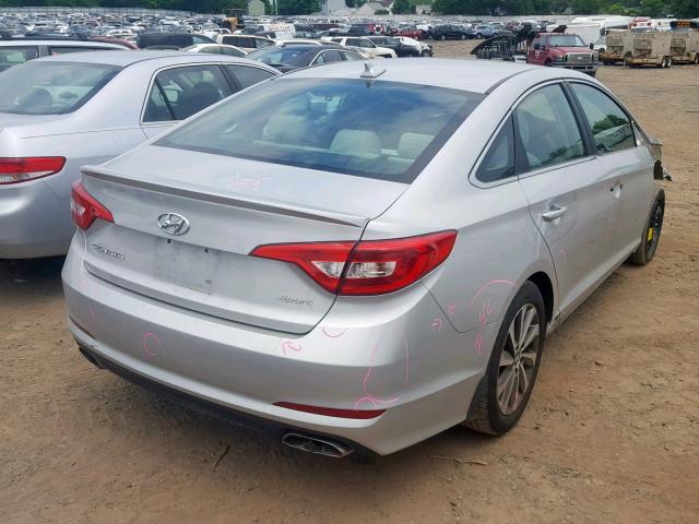 5NPE34AF9GH427343 - 2016 HYUNDAI SONATA SPO SILVER photo 4