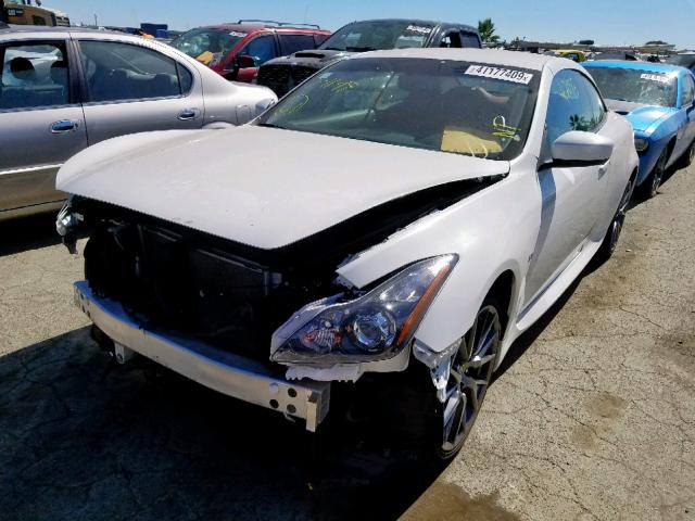 JN1CV6FE0EM900727 - 2014 INFINITI Q60 BASE WHITE photo 2