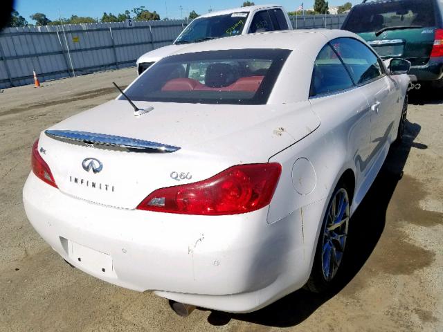 JN1CV6FE0EM900727 - 2014 INFINITI Q60 BASE WHITE photo 4