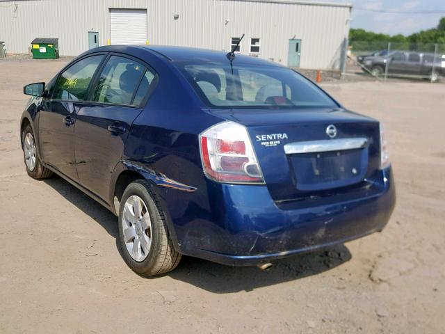 3N1AB6AP1AL604998 - 2010 NISSAN SENTRA 2.0 BLUE photo 3