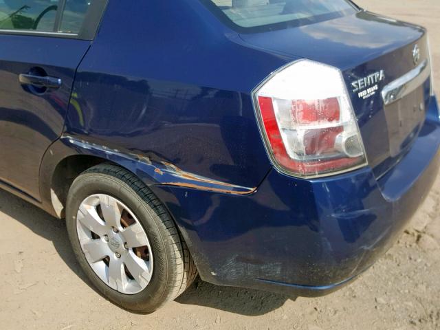 3N1AB6AP1AL604998 - 2010 NISSAN SENTRA 2.0 BLUE photo 9