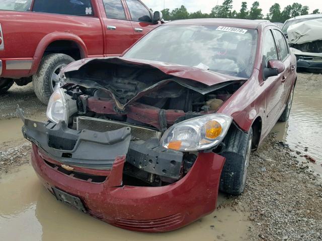 1G1AL58F087134116 - 2008 CHEVROLET COBALT LT MAROON photo 2