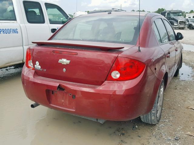 1G1AL58F087134116 - 2008 CHEVROLET COBALT LT MAROON photo 4