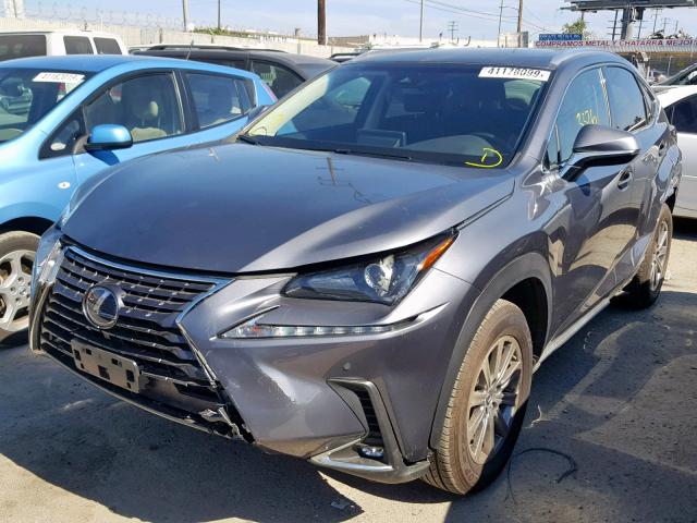 JTJBJRBZ2K2110977 - 2019 LEXUS NX 300H GRAY photo 2