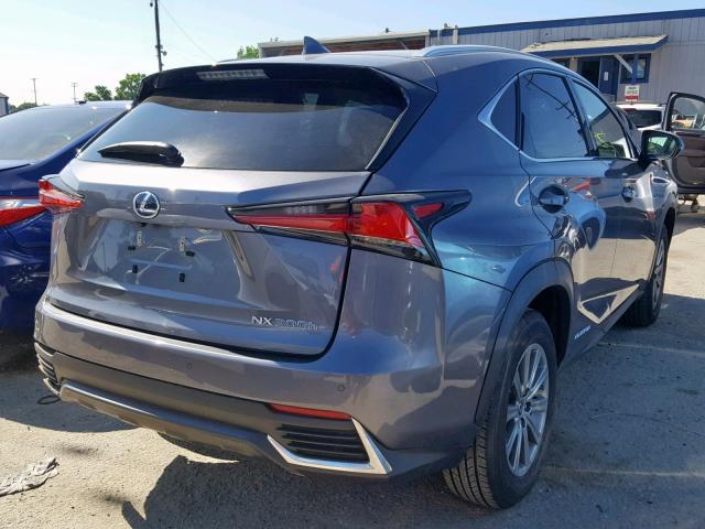 JTJBJRBZ2K2110977 - 2019 LEXUS NX 300H GRAY photo 4