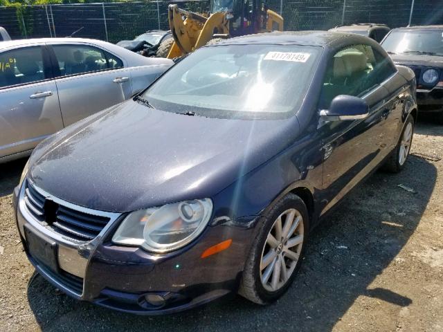 WVWFA71F17V003330 - 2007 VOLKSWAGEN EOS 2.0T L BLACK photo 2