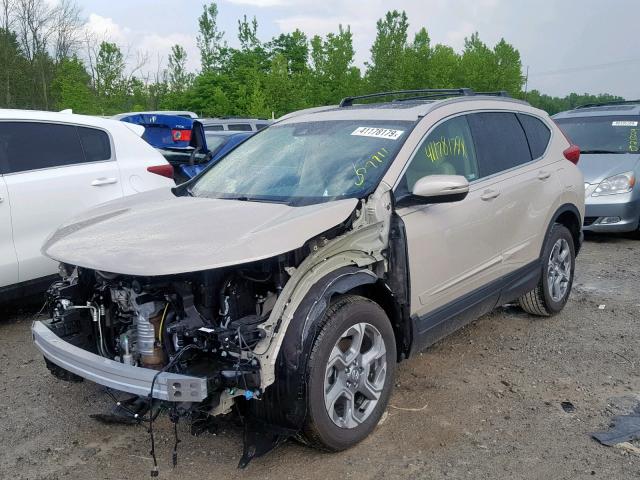 2HKRW2H83JH666897 - 2018 HONDA CR-V EXL TAN photo 2