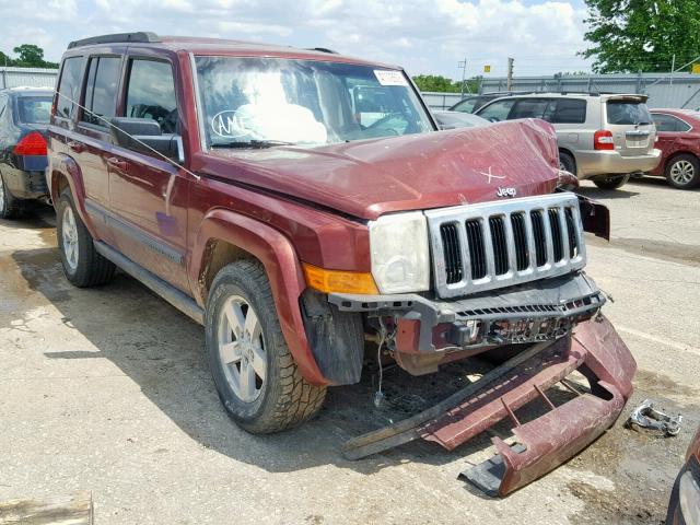 1J8HG48K98C188550 - 2008 JEEP COMMANDER MAROON photo 1