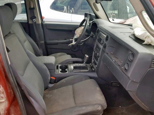 1J8HG48K98C188550 - 2008 JEEP COMMANDER MAROON photo 5