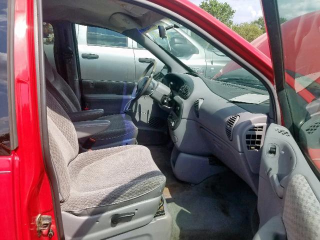 2B4GP25R1YR653965 - 2000 DODGE CARAVAN RED photo 5