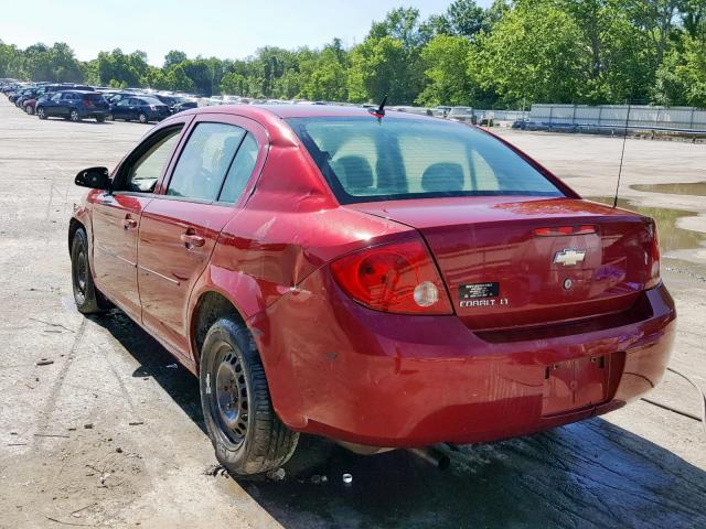 1G1AT58H297199293 - 2009 CHEVROLET COBALT LT RED photo 3